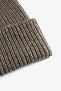 Cashmere Rib Beanie