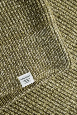 Hagen Wool Cotton Rib Full Zip Jacket