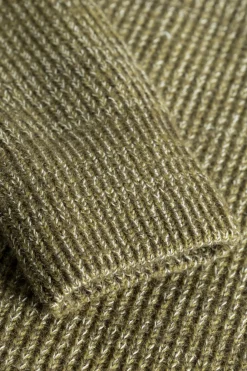Hagen Wool Cotton Rib Full Zip Jacket