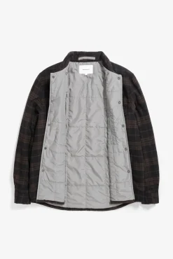 Hjalmer Insulated Wool Check Overshirt