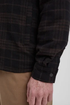 Hjalmer Insulated Wool Check Overshirt