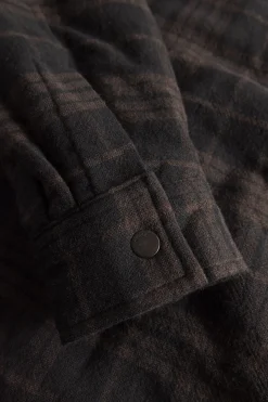 Hjalmer Insulated Wool Check Overshirt