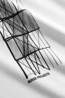 Holger Organic Interlock Tower Print T-Shirt