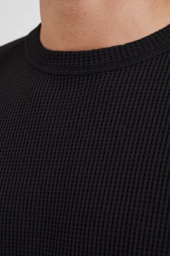 Kristian Relaxed Tech Waffle Sweater