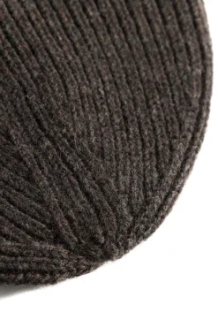 Merino Lambswool Rib N Logo Beanie