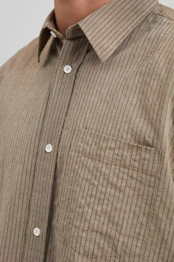 Mo Oversized Striped Shirt