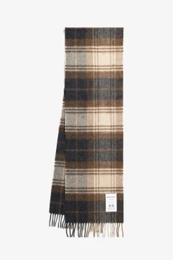 Moon Checked Merino Lambswool Scarf