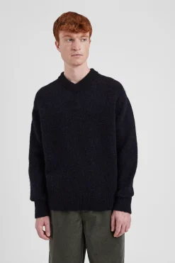 Rasmus Relaxed Brushed V-Neck Sweater
