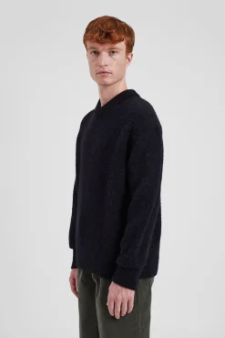 Rasmus Relaxed Brushed V-Neck Sweater