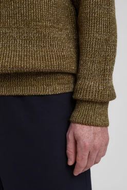 Roald Wool Cotton Rib Sweater