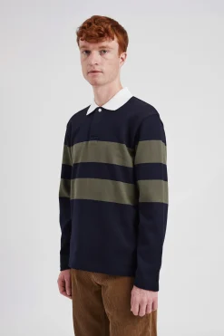 Ruben Brushed Stripe LS Polo