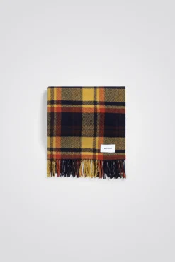 Virgin Wool Checked Scarf