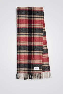Virgin Wool Checked Scarf