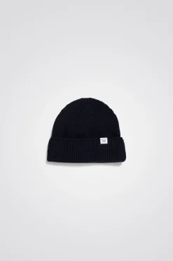Wool Cotton Rib Beanie
