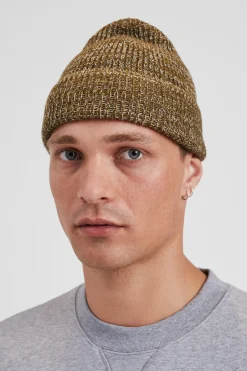 Wool Cotton Rib Beanie